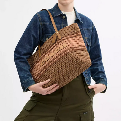 C-O-A-C-H SHOULDER BAG  BEIGE FOR WOMEN