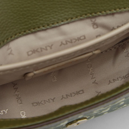 D-K-N-Y CROSSBODY BAG GREEN MONOGRAM FOR WOMEN