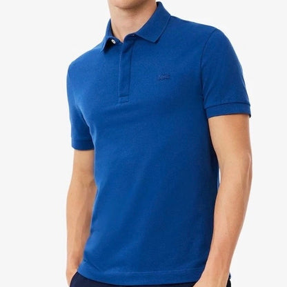 L.a.C.O-S.T.E P.O.L.O shirt Slim Fit Paris Stretch Pique Polo Shirt Light Green/Blue/Green/Purple/Light Blue/Navy Blue