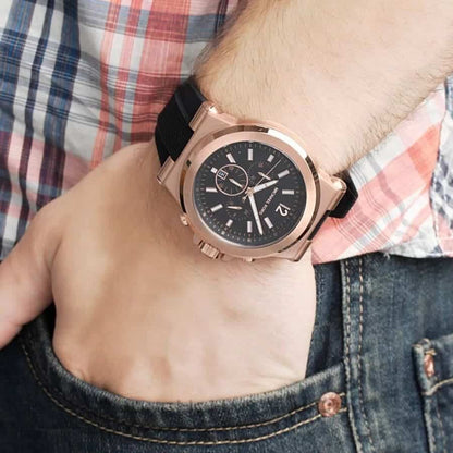M-I-C-H-A-E-L K-O-R-S Watch MK8184 BLACK - ROSE GOLD FOR MEN