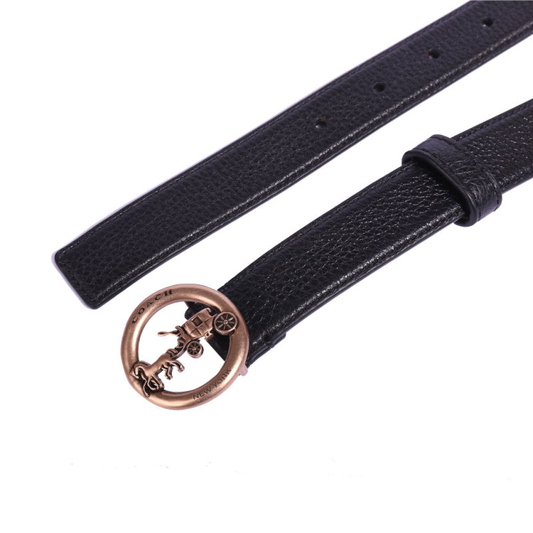 C-O-A-C-H BELT F78181 BLACK FOR WOMEN