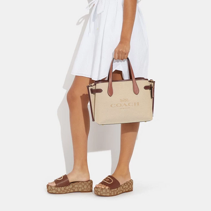 C-O-A-C-H CROSSBODY BAG CH189  BEIGE&BROWN FOR WOMEN