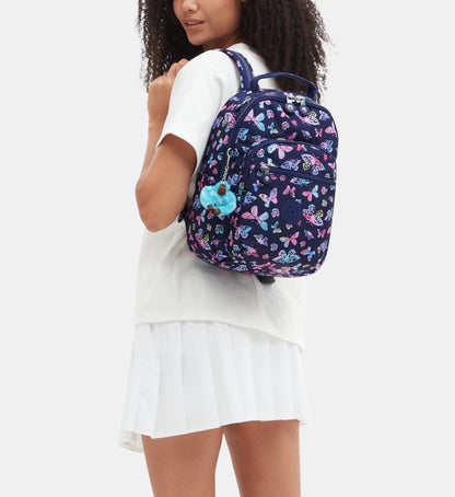 K.I.P.L.I-N.G BACKPACK BLUE FLORAL
