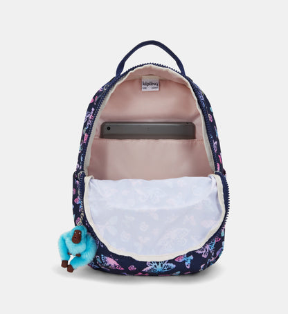 K.I.P.L.I-N.G BACKPACK BLUE FLORAL