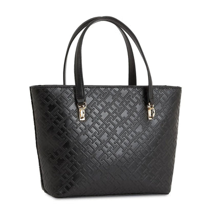T.O.M-M.Y H.I.L.F-I.G.E.R TOTE BAG BLACK FOR WOMEN