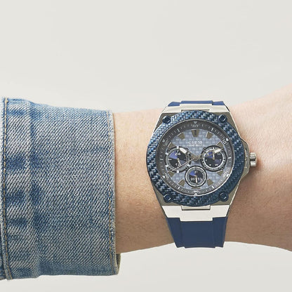 G-U-E-S-S Watch W1049G1 DARK BLUE&SILVER FOR MEN